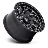 Fuel 1PC Runner OR 15x10 -43mm Gloss Black with Milled Spokes