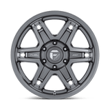Fuel 1PC Slayer 17x8.5 +1mm Matte Gunmetal Gray (5x127)