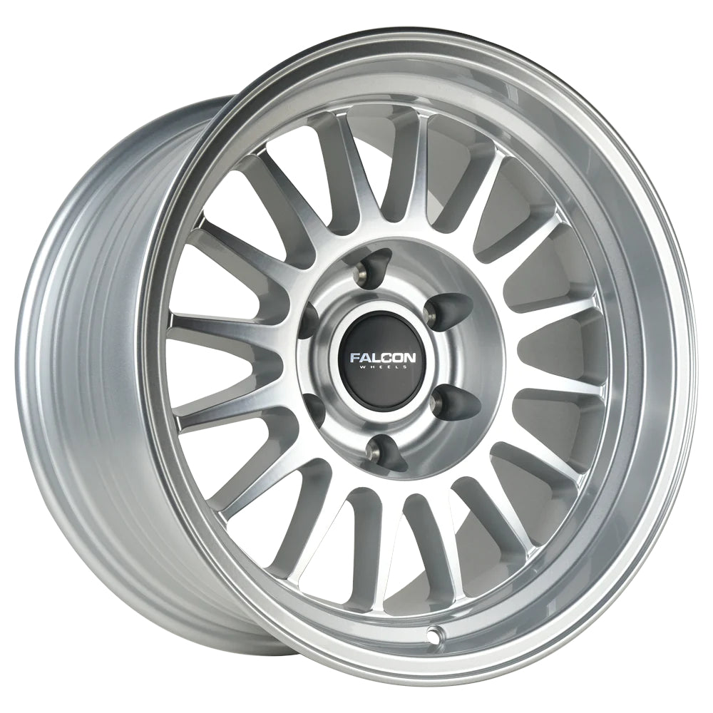 Falcon Off-Road TX2 Silver with Machined Spoke Faces and Lip Wheel