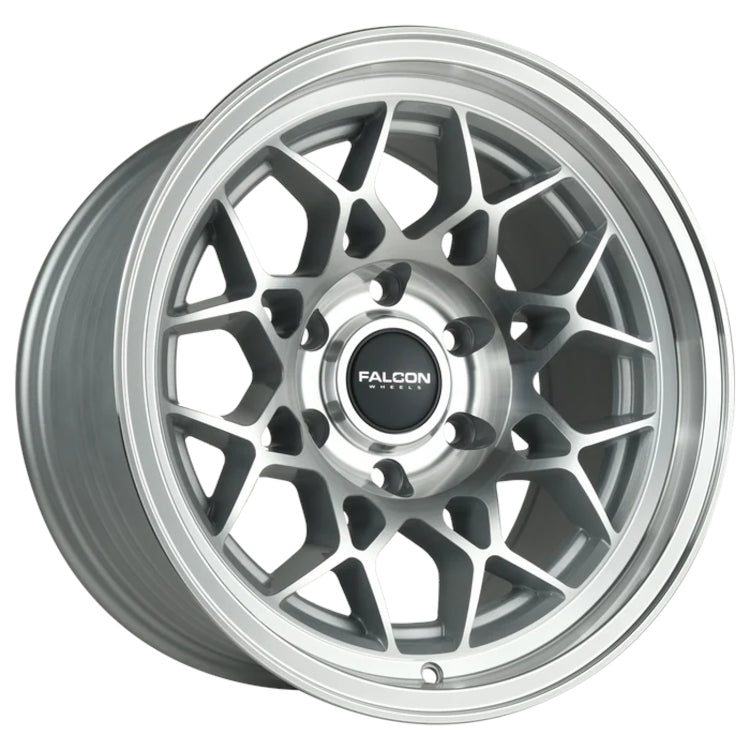 Falcon Off-Road TX3 Silver with Machined Spoke Faces and Lip Wheel