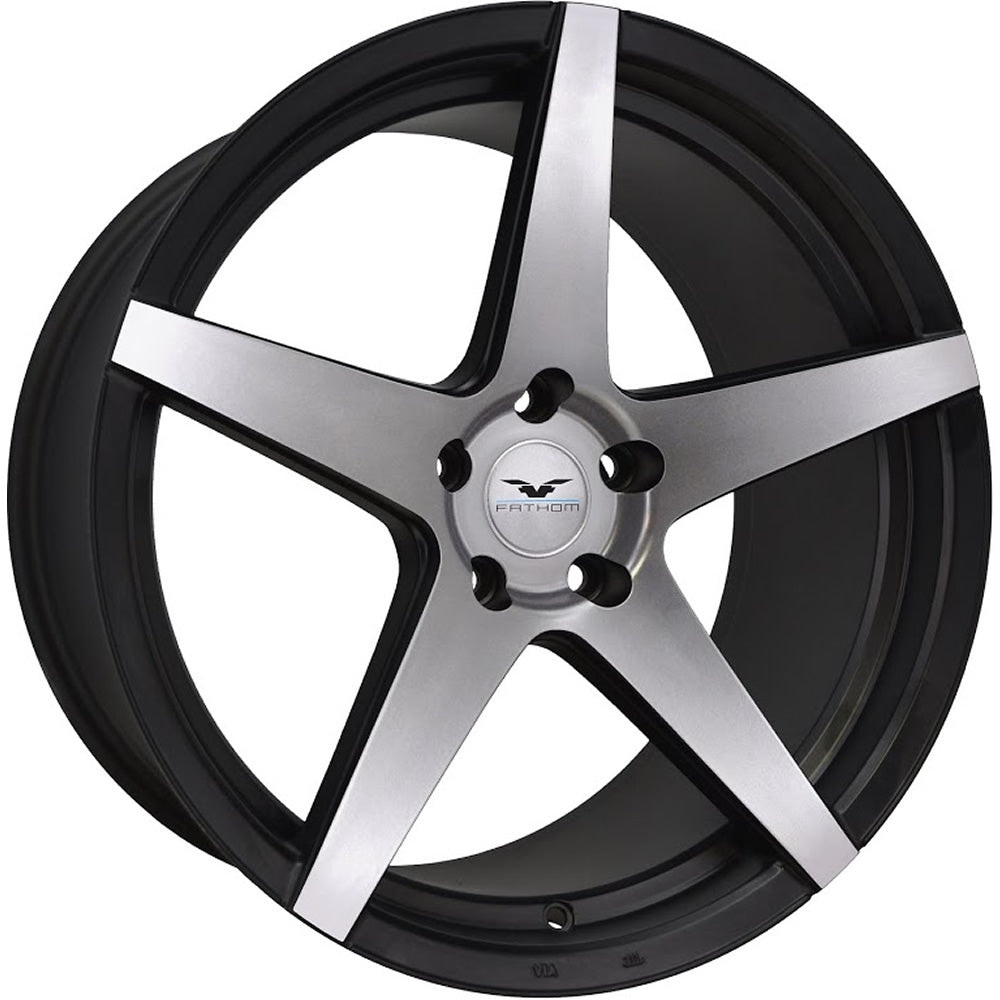 Fathom Stern Satin Black with Machined Spoke Faces Wheel