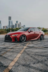 Ferrada CM1 Gloss Black Machined wheels on 2022 Lexus IS350