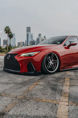 Ferrada CM1 Gloss Black Machined wheels on 2022 Lexus IS350