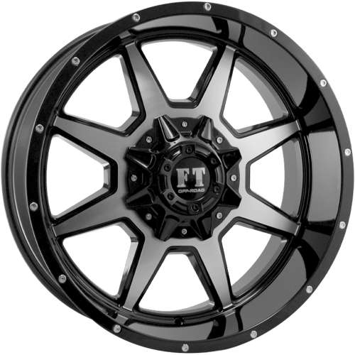 Full Throttle FT-2 Black with Machined Spoke Faces