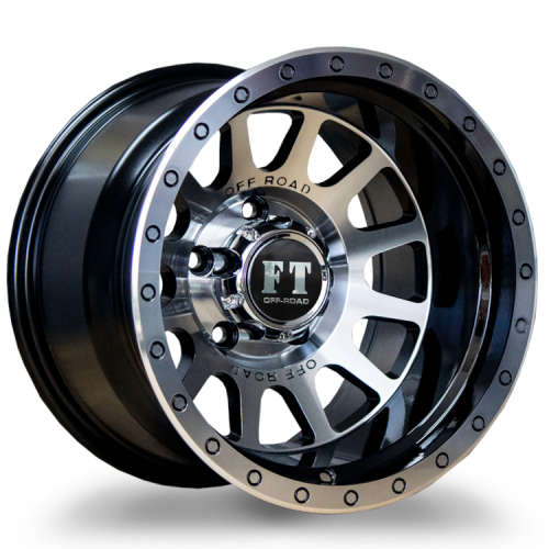Full Throttle FT-5092 Gloss Black with Machined Spoke Faces