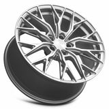 MRR GF5 19x8.5 Silver Machine Face premium Euro wheel