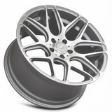 MRR GF9 19x9.5 Silver Machine Face premium Euro wheel