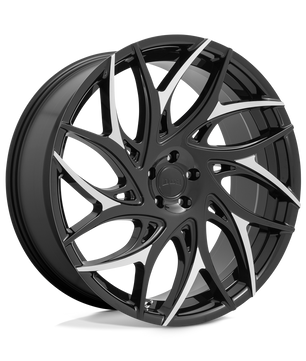 Dub 1Pc S259 G.O.A.T. Gloss Black With Machined Spokes