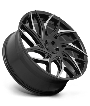 DUB 1PC G.O.A.T 24x10 +30 Gloss Black with Machined Spoke Accents