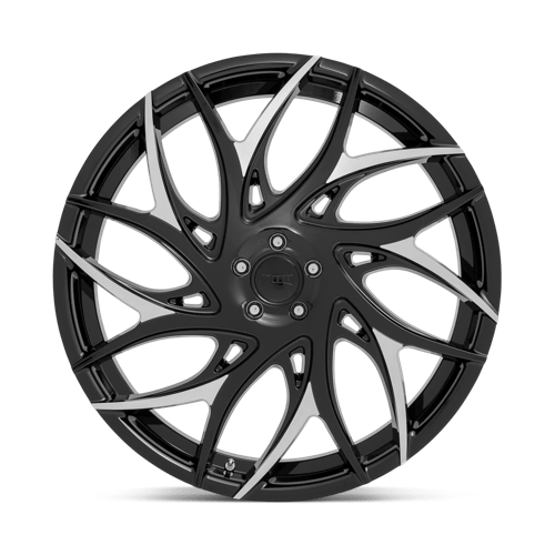 DUB 1PC G.O.A.T 24x10 +30 Gloss Black with Machined Spoke Accents