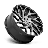 DUB 1PC G.O.A.T 24x10 +10mm Gloss Black with Brushed Face and Dark Tint