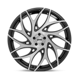 DUB S260 G.O.A.T. 22x9 +35 Brushed Face Gloss Black Dark Tint premium wheel