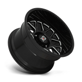 XD XD849 20x10 -18mm Gloss Black with Milled Spokes