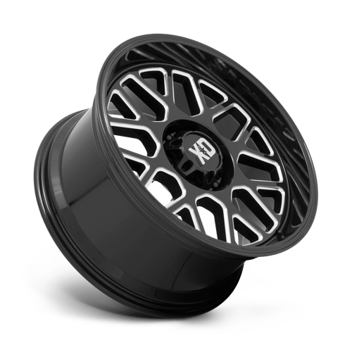 XD XD849 Grenade 2 24x12 -44mm Gloss Black Milled – TFS Wheels