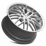 MRR GT1 19x8.5 Hyper Silver Machine Lip premium Euro wheel