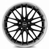 MRR GT1 18x9.5 Black Machine Lip premium Euro wheel