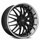 MRR GT1 20x10 Black Machine Lip dual bolt pattern premium Euro wheel