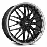 MRR GT1 20x8.5 Black Machine Lip premium Euro wheel