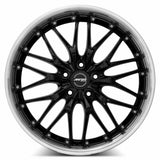 MRR GT1 20x8.5 Black Machine Lip premium Euro wheel