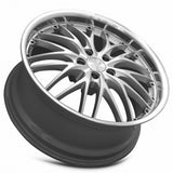MRR GT1 20x8.5 Hyper Silver Machine Lip dual bolt pattern premium Euro wheel