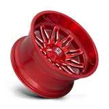 XD XD859 20x10 -18mm Candy Red with Milled Spokes