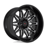 XD XD859 22x12 -44mm Gloss Black with Machined Spokes and Gray Tint