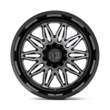 XD XD859 22x12 -44mm Gloss Black with Machined Spokes and Gray Tint