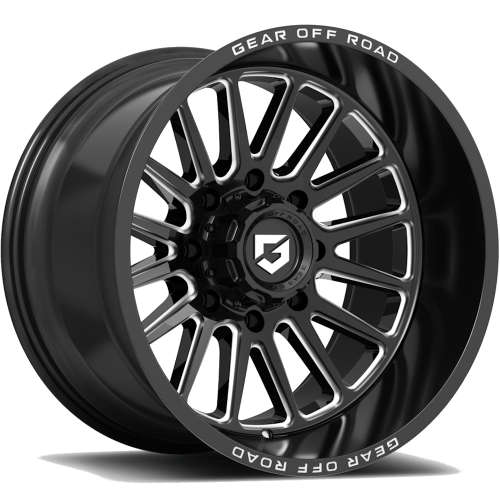 Gear Off-Road Leverage Gloss Black with Milled Spoke Windows