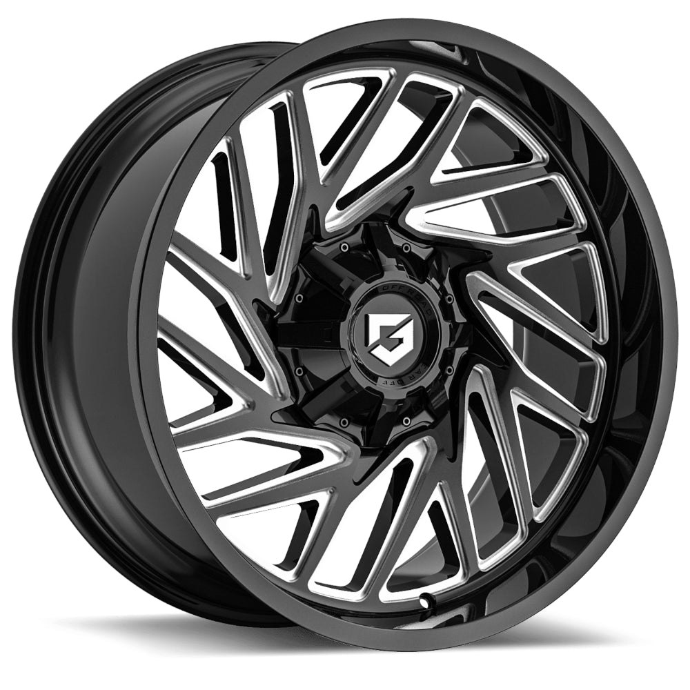 Gear Off-Road Sequence Gloss Black with Milled Spoke Windows Wheel