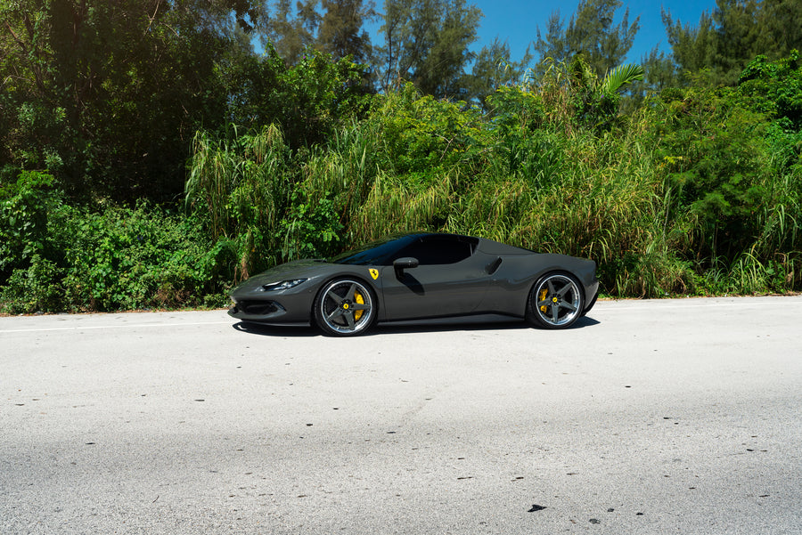 ANRKY RS5.3 forged wheel on Ferrari 296GTS Grigio Scuro RS5.3