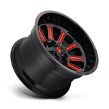Fuel 1PC D621 HARDLINE 20x9 +1mm Gloss Black Red Tinted Clear (5x114.3 / 5x127)