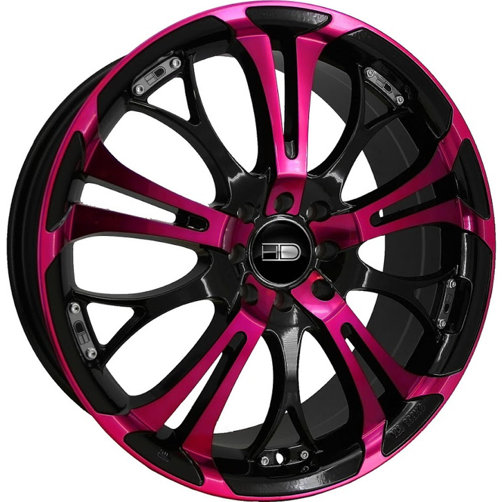 HD Spinout Pink with Black Accents Wheel