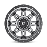 Fuel 1PC Hostage III 18x9 +1mm Matte Anthracite Gray with Matte Black Simulated Beadlock