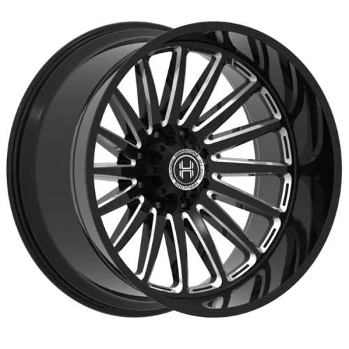 Hardcore Offroad HC105 Gloss Black with Milled Spoke Windows
