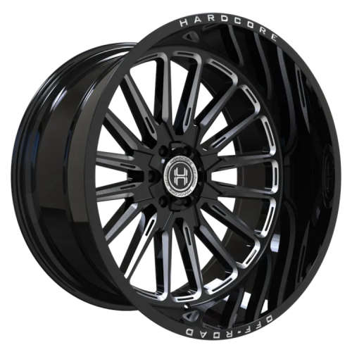Hardcore Offroad HC24 Gloss Black with Milled Spoke Edges