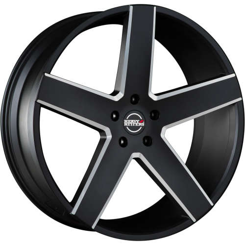 Heavy Hitters HH15 Black with Milled Spokes