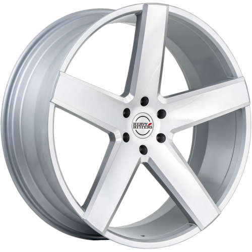 Heavy Hitters HH15 Platinum Silver with Milled Spoke Edges