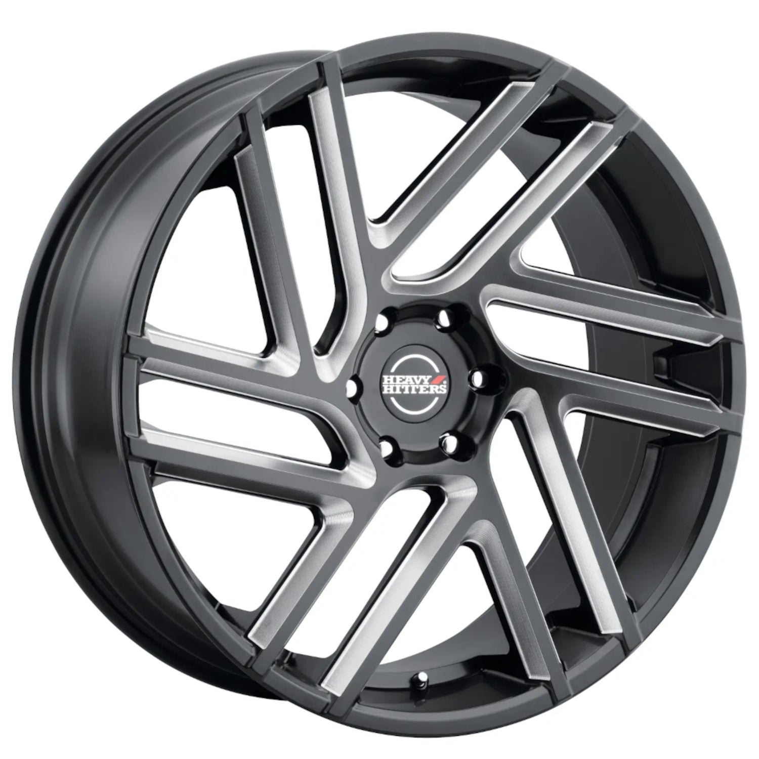 Heavy Hitters HH6 Black with Milled Spoke Windows Wheel
