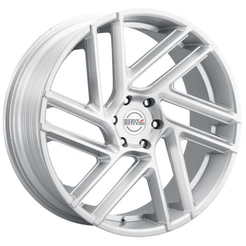 Heavy Hitters HH6 Silver with Milled Spoke Windows