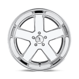 US Mag 1PC Hustler 22x9 +1mm Chrome