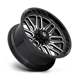 Fuel 1PC Ignite 20x10 -18mm Gloss Black with Milled Spokes and Edges