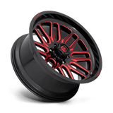 Fuel 1PC D663 IGNITE 22x12 -43mm Gloss Black Red Tinted Clear