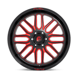 Fuel 1PC D663 IGNITE 22x12 -43mm Gloss Black Red Tinted Clear