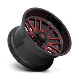 Fuel 1PC D663 IGNITE 22x12 -43mm Gloss Black Red Tinted Clear