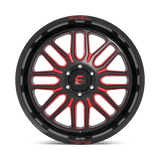 Fuel 1PC D663 IGNITE 22x12 -43mm Gloss Black Red Tinted Clear
