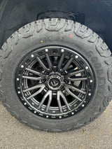 Fuel 1PC D680 REBEL 20x10 -18mm Matte Gun Metal Black Bead Ring