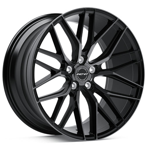 INOVIT Blitz Gloss Black with Machined Spoke Faces and Dark Tint