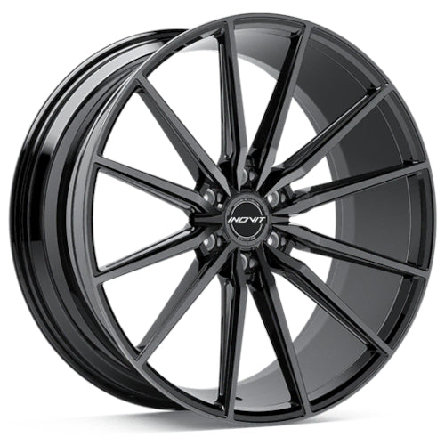 INOVIT Frixion 6 Gloss Black with Machined Spoke Faces and Tinted Milled Edges