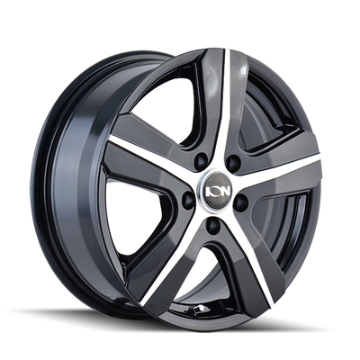 Ion 101 Gloss Black Machined wheel