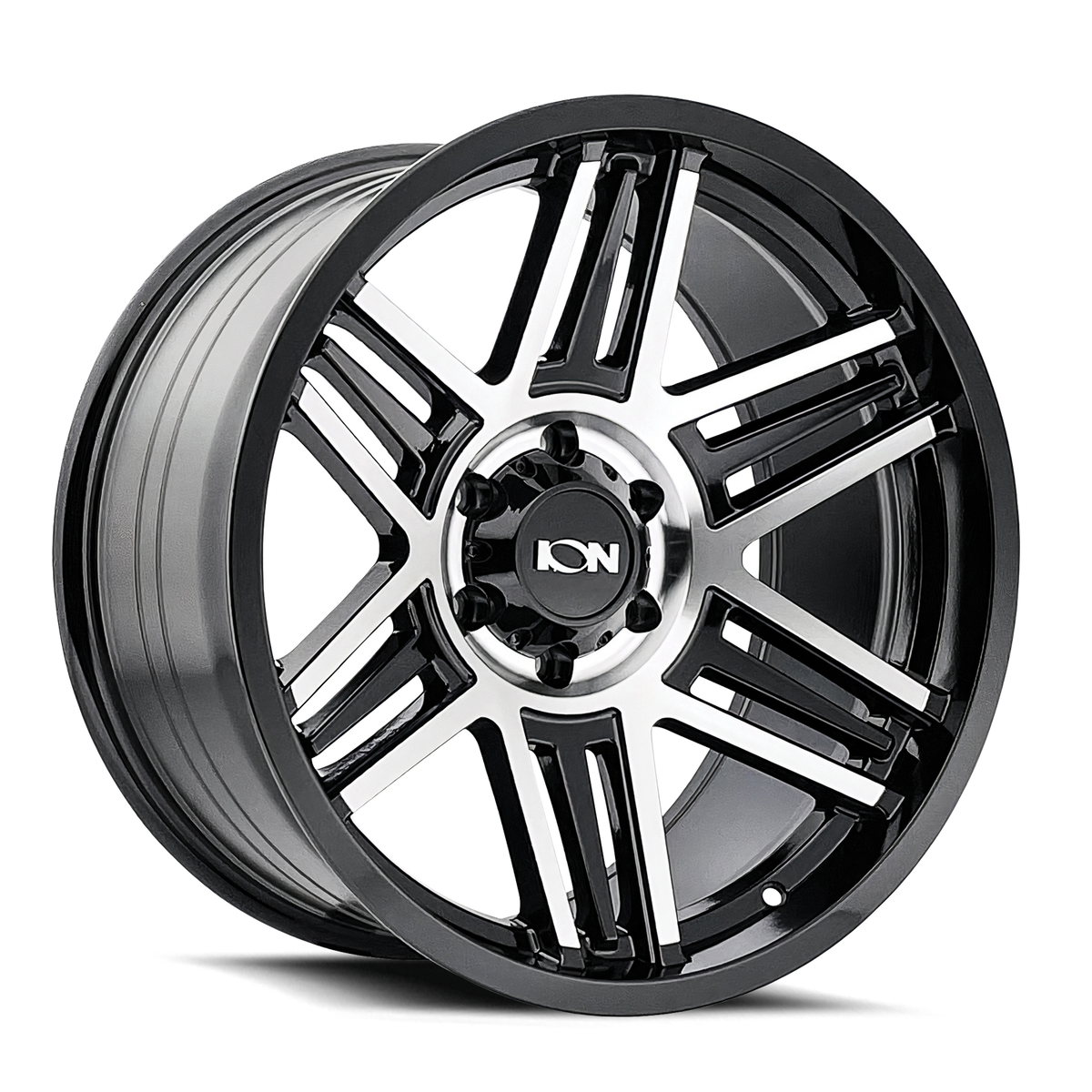 Ion 147 Gloss Black Machined wheel